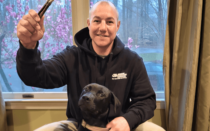 Resilience bonds Navy veteran and critically ill rescue dog