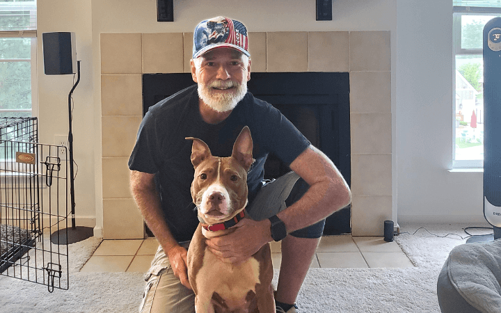 Pit Bull buoys Navy veteran coping with the loneliness of divorce