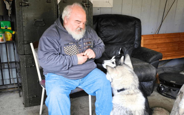 How a bonded pair of dogs gave a war veteran his life back