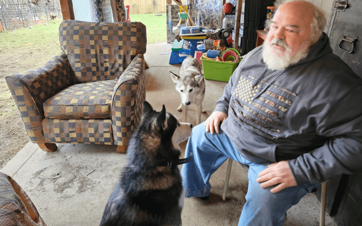 How a bonded pair of dogs gave a war veteran his life back